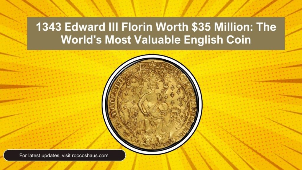 1343 Edward III Florin Worth $35 Million: The World's Most Valuable English Coin