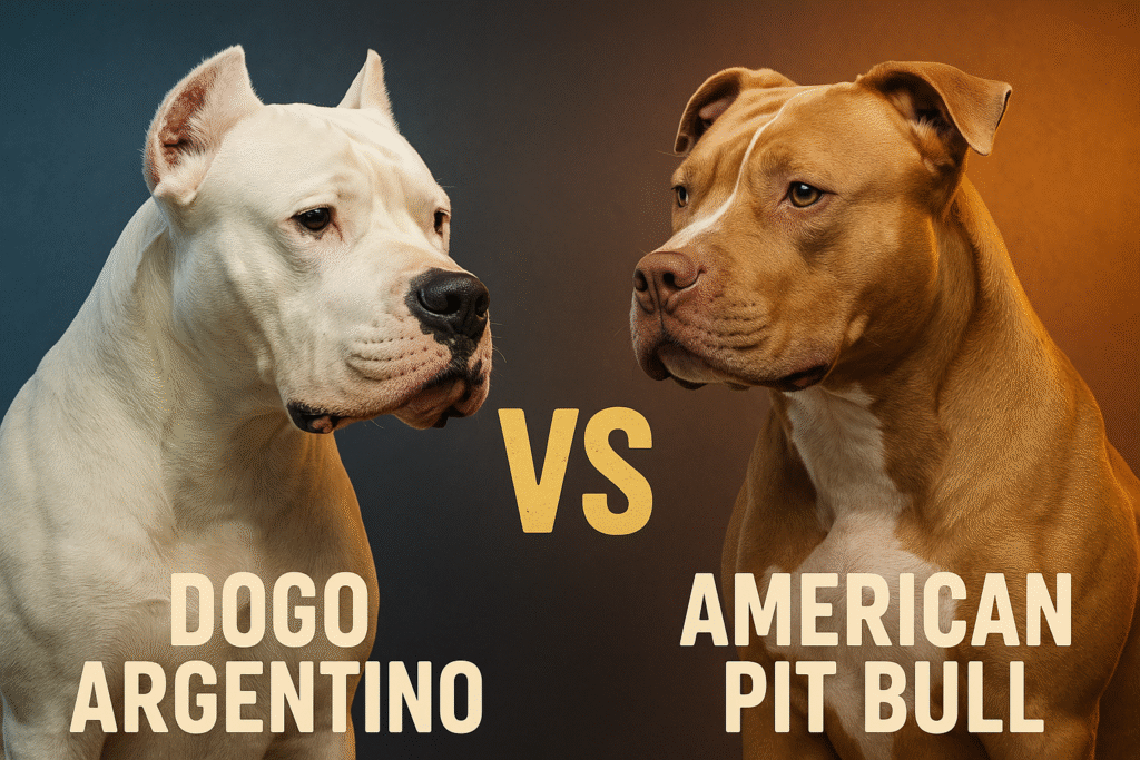 Dogo Argentino vs American Pitbull