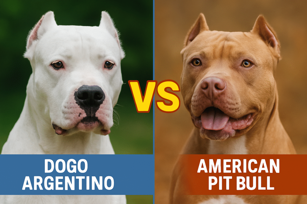 Dogo Argentino vs American Pitbull