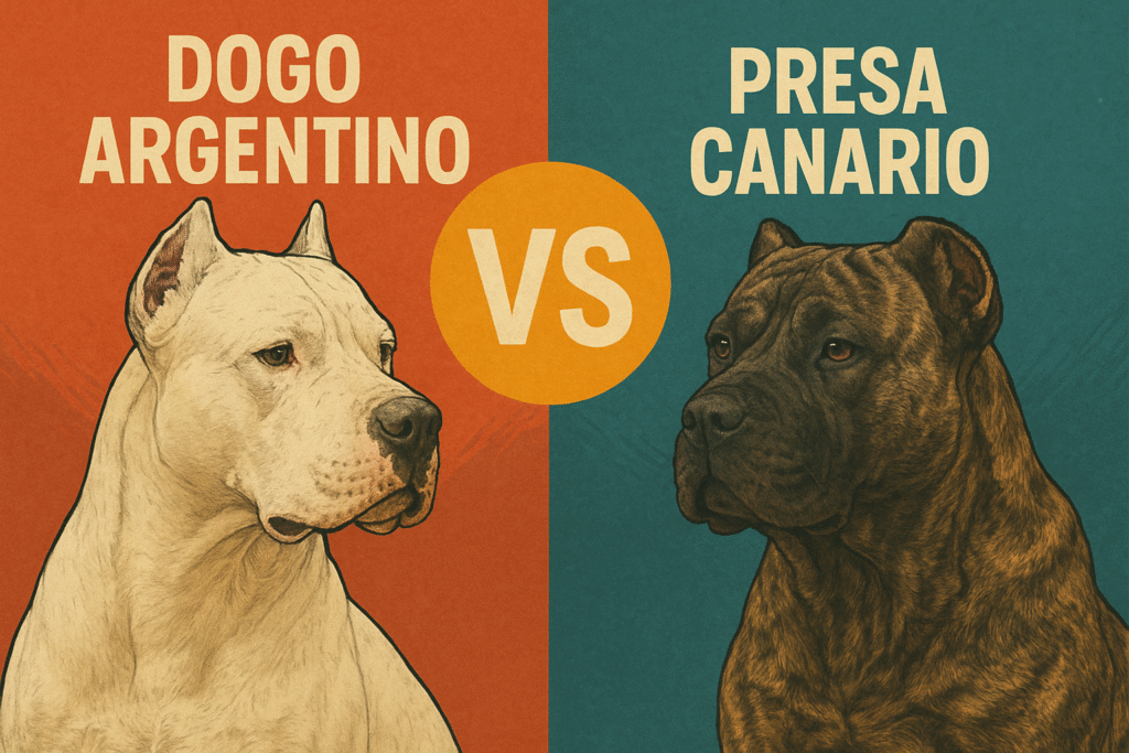 Dogo Argentino vs Presa Canario