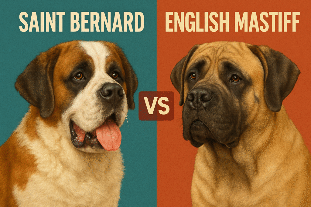 Saint Bernard vs. English Mastiff