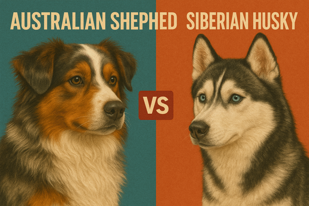 Australian Shepherd vs. Siberian Husky